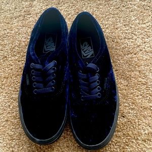 Blue velvet vans
